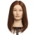 Pivot Point Erika Solid - 100% Human Hair Mannequin (Small), front view of a realistic mannequin head with straight, brown human hair for hairstyling practice and display.