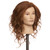 Pivot Point Kate Uniform - 100% Human Hair Mannequin (Small), realistic mannequin head with curly auburn hair for hair styling practice.