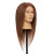 Pivot Point Kate Uniform Cap - 100% Human Hair Snap Cap (Small), hair wig displayed on a mannequin head with long, straight, reddish-brown hair.