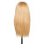Pivot Point Madi Uniform Cap Extra Long - 100% Human Hair Snap Cap (Small), blonde human hair wig with straight long hair on display.