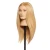 Pivot Point Madi Uniform Cap Extra Long - 100% Human Hair Snap Cap (Small), realistic mannequin head showing the blonde, straight, extra long wig with natural hair texture.