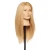 Pivot Point Madi Uniform Cap Extra Long - 100% Human Hair Snap Cap (Small), Long straight blonde wig on a mannequin head.