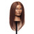 Pivot Point Robin Uniform - 100% Natural Hair Mannequin (Small), professional mannequin with long, straight, brown natural hair on a stand.