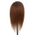 Pivot Point Robin Uniform Cap - 100% Human Hair Snap Cap (Small), front view of a brown, straight, human hair wig cap on a stand.