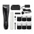 Wahl Professional ChromStyle Pro Cord/Cordless Clipper, electric hair clipper with various attachment blades and accessories for grooming.