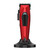 JRL 3000C Clipper, electric hair cutting clipper with a sleek red and black design and adjustable cutting lengths.