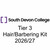 South Devon College Tier 3 Hair/Barbering Kit 2026/27, image of a comprehensive hairdressing and barbering kit for students.