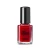 The EDGE Nails Coloured Nail Polish Milan 11ml, red nail polish bottle with black cap, showing vibrant red color, on a white background.