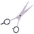 Kobe Classic 22 Left Handed Hairdressing Scissors, professional silver hair cutting scissors with ergonomic handles and precision blades.