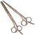 Tri TRi Essential Slim Rose Gold Scissors and Thinner Set - 6 inch, set of professional surgical scissors in rose gold color with ergonomic handles.