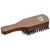 Barburys Fred Military Brush showing mahogany back and handle