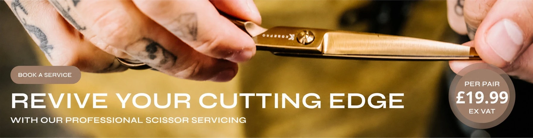 Coolblades scissor servicing and sharpening