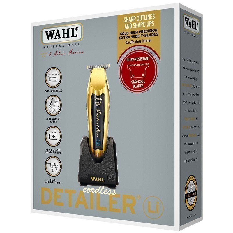 Wahl Cordless Detailer Li Trimmer Gold | Coolblades