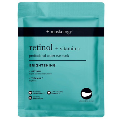 `+maskology Retinol + Vitamin C Professional Under Eye Mask, view 2