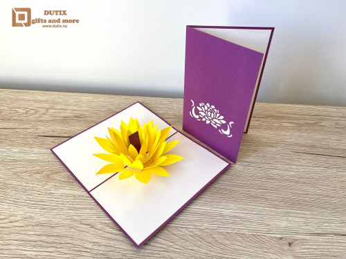 3D Pop Up Card Lotus