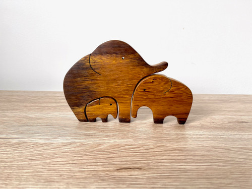 Wooden Toy Elephant Puzzle