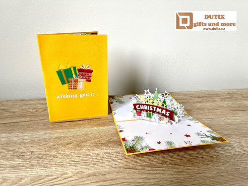 3D Pop Up Card Christmas Wishes