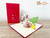 3D Pop Up Card Girl Blowing Candle