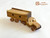 Wooden Toy Container Trailer Truck