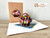 3D Pop Up Card Flower Basket