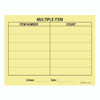 Multiple Item Full Pad in pastel yellow. 