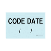 Code Date Half Pad in pastel blue. 