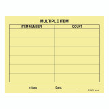 Multiple Item Full Pad in pastel yellow. 