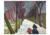Edvard Munch: Winter Snow in the Avenue Holiday Cards 