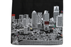 Detroit Skyline Small Tote Bag, Nighttime