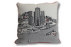 Detroit Skyline Square Pillow Set, Daytime