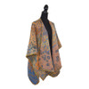 Mena Kimono Wrap - Orange/Blue