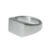 Men's Steel Flat Top Ring, Size 11