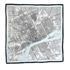 Detroit City Map 34" Silk Scarf