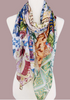 Multi Floral Patchwork Scarf