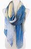 Blue Multi Abstract Scarf