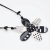 Black & White Garden Flower Neckalce
