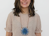 Blue Amaya Flower Necklace