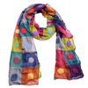 Felted Patch Polka Dot Scarf