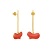 Miro Red Heart Earrings