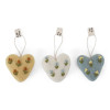Heart with Flowers Ornament Set