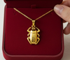Brass Scarab Pendant