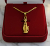 Brass Bastet Pendant