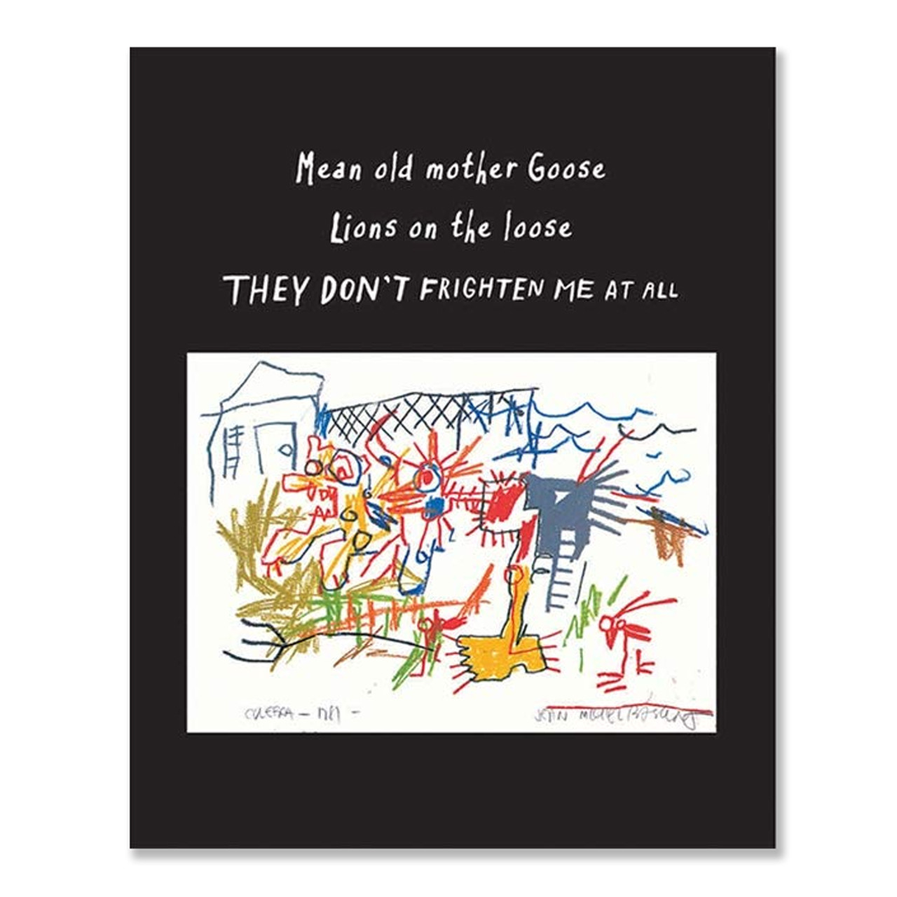 マヤ・アンジェロウ バスキア Life Doesn't Frighten Me 古書古本 dessin: JEAN-MICHEL BASQUIAT: LIFE DOESN'T FRIGHTEN