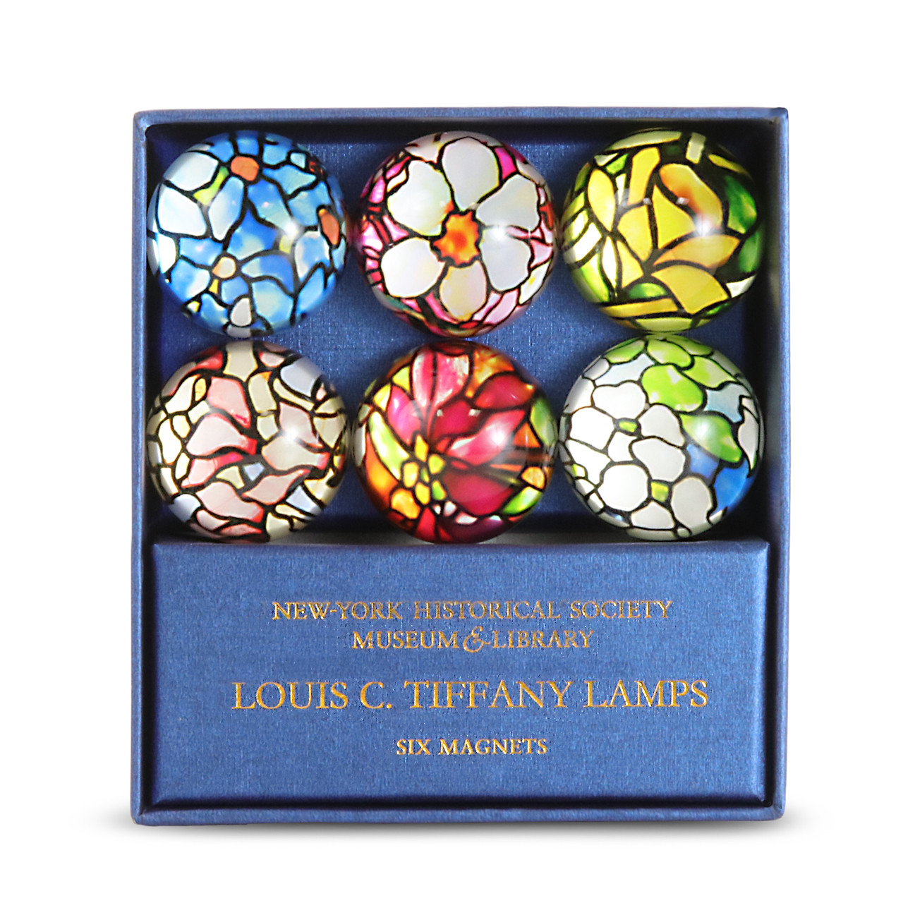 Louis C. Tiffany Stained Glass Domed Magnets