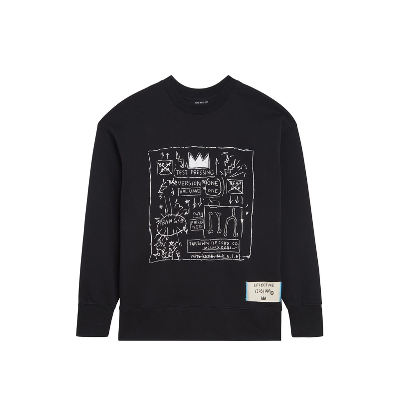【 PROJECT】24FW★ Basquiat Sweatshirt Basquiat Beat Bop Sweatshirt - Detroit Institute of Arts
