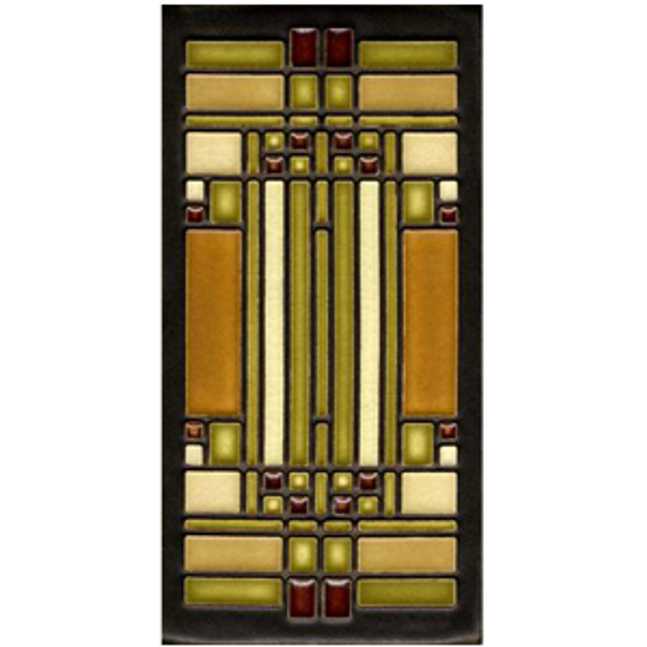 Motawi Tile: 6x6 Frame Ebony - Frank Lloyd Wright's Martin House