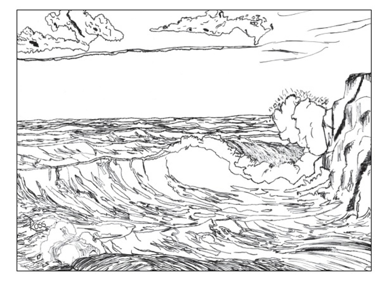 Bob Ross Color Pages