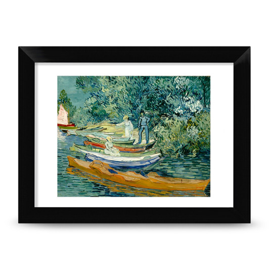 Bank of the Oise at Auvers, Van Gogh 11 x 14 Print