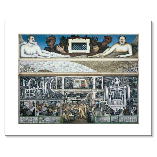 Detroit Industry South Wall, Rivera 11 x 14 Print