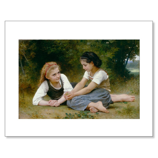 The Hazelnuts (The Nut Gatherers), Bouguereau, 11 x 14 Print